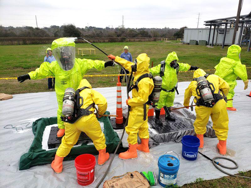 Medium Retina | Inside Track: Corpus Christi Hazmat Training Chem Suits